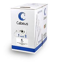 Cabeus UTP-4P-Cat.5e-PATCH-LSZH-GY Кабель витая пара UTP (U/UTP), категория 5e, 4 пары, (24 AWG), многожильный (patсh), серый, LSZH, нг(А)-HF, (305 м) | код 9978c | Cabeus