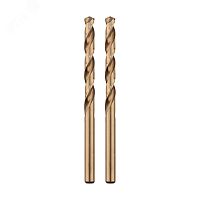 Сверло по металлу 3х61х33 мм (сталь HSS-Co 5% M35 P6M5K5) (упак - 2 шт.) DIN 338 | код KR-91-0502 | Kranz