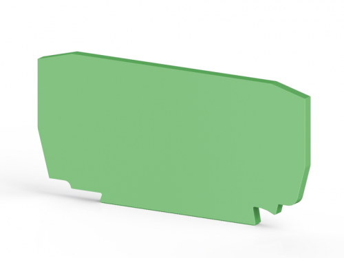 446 332, Концевой сегмент на клеммники YBK4, (зеленый), NPP YBK4 | код 0.0.0.4.46332| KLEMSAN