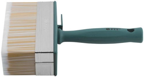 Макловица искусственная светлая щетина пластиковый корпус полая ручка "мини" 50х150мм FIT 01640 фото 4