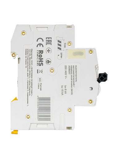 ARMAT Автоматический выключатель M06N 2P C 6А | код AR-M06N-2-C006 | IEK фото 9 ARMAT Автоматический выключатель M06N 2P C 6А | код AR-M06N-2-C006 | IEK фото 9