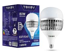 Лампа светодиодная 80Вт HP 6500К Е40/Е27 176-264В | код. TKE-HP-E40/E27-80-6.5K | TOKOV ELECTRIC