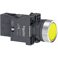 КНОП.СПОДСВ.,СLED,220В.,ЖЕЛТ.,1НO | код XA2EW35M1 | SCHNEIDER ELECTRIC