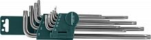 H08S110S Набор ключей торцевых TORX® удлиненных с центрированным штифтом Т9-50, 10 предметов | код H08S110S | JONNESWAY