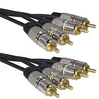Аудио-видео шнур RUICHI 4 RCA - 4 RCA, 3 м | код 113698 | Ruichi