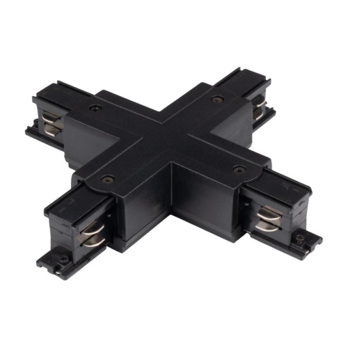 Коннектор черный X-образн. для 3Ф шинопровода 3P PTR CX-BL JazzWay | код 5063310 | JazzWay фото 4