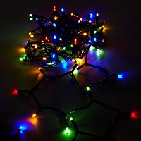 Электрогирлянда уличная ЗОЛОТАЯ СКАЗКА Heavy Rain , IP65, 100 LED, 10 м, мультицветная | код 591297 | ЗОЛОТАЯ СКАЗКА