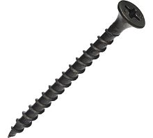 Саморез гипсокартон/дерево 3,5х51 черный | код screw-GD-51 | Крепдил
