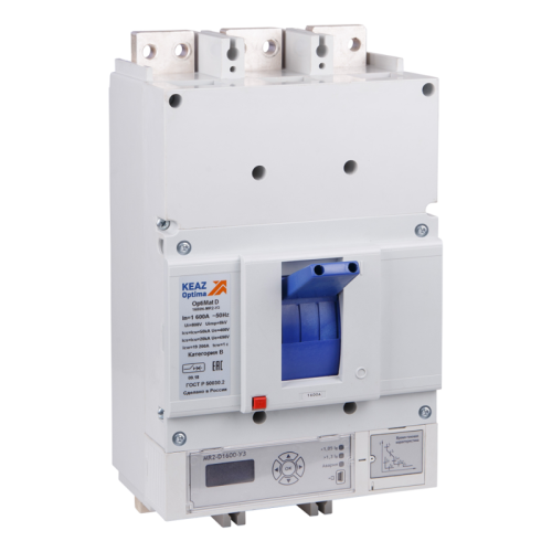 Выключатель автоматический OptiMat D800N-MR2-ОМ4-РЕГ | код 381595 | КЭАЗ Выключатель автоматический OptiMat D800N-MR2-ОМ4-РЕГ | код 381595 | КЭАЗ