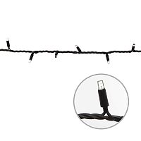 Гирлянда светодиодная с контроллером 10м 120 светодиодов Разноцветный свет Провод черный ULD-S1000-120/DBA MULTI IP67 | код UL-00005263 | Uniel