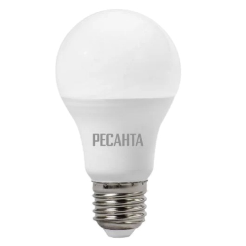 Лампа светодиодная LL-R-A60-11W-230-6K-E27 (груша, 11Вт, холод., Е27) Ресанта, , Шт | код 76/1/74 | РЕСАНТА