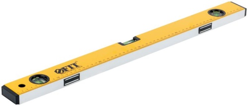 Уровень "Старт" 3 глазка фрезер. рабочая грань магниты шкала 600мм корпус желт. FIT 18132 фото 4 Уровень "Старт" 3 глазка фрезер. рабочая грань магниты шкала 600мм корпус желт. FIT 18132 фото 4