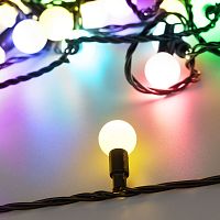 Гирлянда светодиодная декоративная ARD-BALL-CLASSIC-D23-10000-BLACK-80LED RGB (230V, 3.5W) (ARDCL, IP65) | код 25619 | Arlight