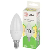 Лампа светодиодная LED 10 Вт 1000Лм 3000К свеча теплый E14 220-240В LED B35-10W-830-E14 Green Line | код Б0067108 | ЭРА