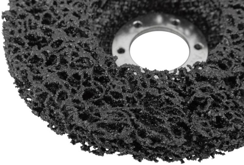 Диск зачистной полимерный посадочный диаметр 22.2мм 115мм черн. FIT 39608 фото 4 Диск зачистной полимерный посадочный диаметр 22.2мм 115мм черн. FIT 39608 фото 4