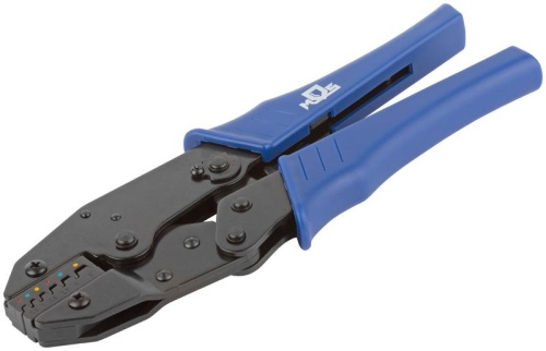 Пресс-клещи (кримпер) для обжима наконечников электропроводов с сечением 0,5-6 мм | код 60066М | FIT Пресс-клещи (кримпер) для обжима наконечников электропроводов с сечением 0,5-6 мм | код 60066М | FIT