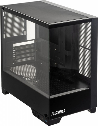 Корпус Formula Crystal Z1M черный без БП mATX 7x120mm 1xUSB2.0 1xUSB3.0 audio bott PSU | код 1991820 | FORMULA