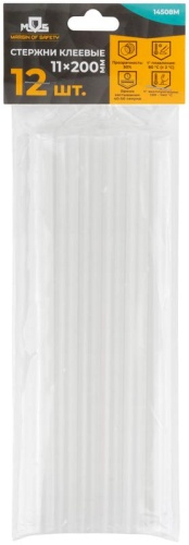 Стержни клеевые 11x200 мм, 12 шт., прозрачность 50% | код 14508М | FIT фото 3 Стержни клеевые 11x200 мм, 12 шт., прозрачность 50% | код 14508М | FIT фото 3