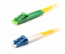 Патч-корд оптический LANMASTER, LSZH, дуплексный, LC/APC-LC/UPC, SM OS2, 0.5 м | код LAN-2LC-2LC/SAU-0.5 | LANMASTER
