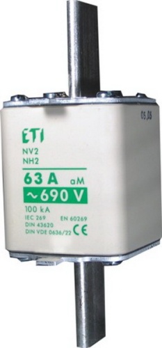 Предохранитель NH-000/aM 25A 690V KOMBI | код 004181407 | ETI