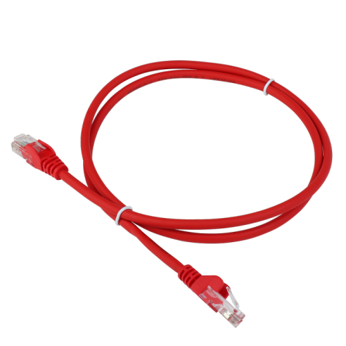 Патч-корд LANMASTER LSZH UTP кат.6, 3.0 м, красный | код LAN-PC45/U6-3.0-RD | LANMASTER