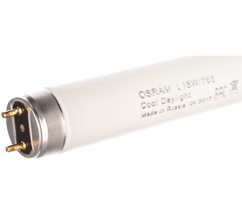 Лампа линейная люминесцентная ЛЛ 18вт L 18/640 G13белая Osram | код. 4008321959652 | LEDVANCE
