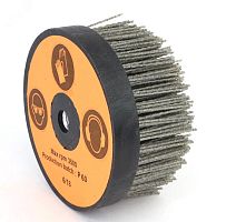 Щетка чашечная Д140xM14, ворс полимер-абразив P60 по дереву для УПМ УШМ (болгарка) (3-102) | код TAZ140TYM14P60 | Cazzola