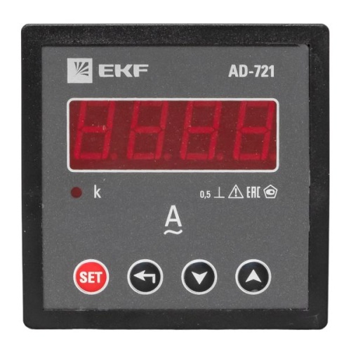 Амперметр AD-721 цифровой на панель (72х72) однофазный PROxima | код ad-721 | EKF фото 3 Амперметр AD-721 цифровой на панель (72х72) однофазный PROxima | код ad-721 | EKF фото 3