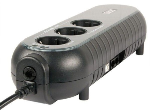 Источник бесперебойного питания Powercom WOW 500U 250Вт 500ВА черный | код 37370 | POWERCOM фото 4