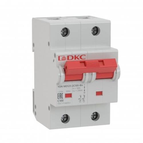 Выключатель автоматический модульный 2п C 125А 15кА YON MD125 | код MD125-2NC125 | DKC