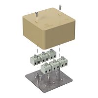 Коробка огнестойкая для кабель-канала 40-0460-FR2.5-12 Е15-Е120 RAL1001 85х85х45 (44 шт/кор) Промрукав | код 40-0460-1001-FR2.5-12 | ПРОМРУКАВ
