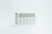 Радиатор алюминиевый секционный 200/100/4 боковое подключение | код RRC200*100AL04 | Русский Радиатор