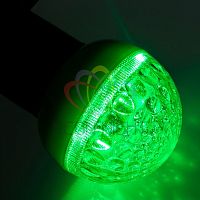 Лампа профессиональная светодиодная LED 1 вт E27,зеленый,шар | код 405-214 | Neon-Night