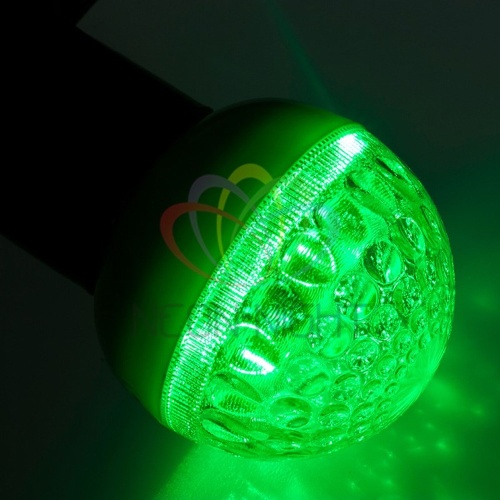 Лампа профессиональная светодиодная LED 1 вт E27,зеленый,шар | код 405-214 | Neon-Night