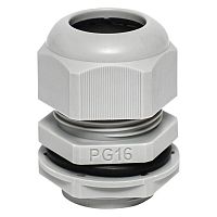Сальник PG16 IP54 отв. d21мм провод d10-14мм (уп.2шт) PROxima | код plc-pg-16-2-r | EKF