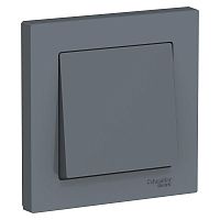 Выключатель 1-клавишный ATLASDESIGN, скрытый монтаж, грифель | код. ATN000712 | Schneider Electric