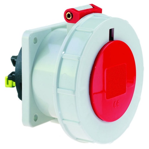 Розетка встраиваемая 32A 5р(3P+N+PE) 6h 400V IP67 75х75мм Quick-Сonnect Bals | код 13762 | Bals