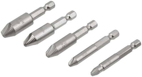 Экстракторы для болтов и шпилек усиленные HSS сталь профи 5шт FIT 36437 фото 2 Экстракторы для болтов и шпилек усиленные HSS сталь профи 5шт FIT 36437 фото 2