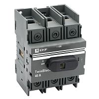 Рубильник 40A 3P c рукояткой управления для прямой установки TwinBlock | код tb-40-3p-f | EKF