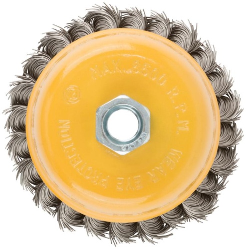 Кордщетка-чашка гайка М14 витая проволока нержавеющая сталь 100 мм | код 38848 | FIT фото 5 Кордщетка-чашка гайка М14 витая проволока нержавеющая сталь 100 мм | код 38848 | FIT фото 5