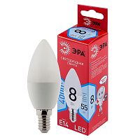 Лампа светодиодная B35-8W-840-E14 R (диод свеча 8Вт нейтр. E14) | код Б0050200 | Эра