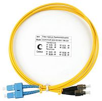 Cabeus FOP(d)-9-SC-FC-7m Шнур оптический duplex SC-FC 9/125 sm 7м LSZH | код 8366c | Cabeus