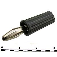 Штекер RUICHI 10-0067 a AL чёрный, Ф4 мм | код 69999 | Ruichi