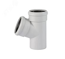 Тройник двухраструбный 67 град. 75 для бесшумной канализации | код 333300 | Ostendorf