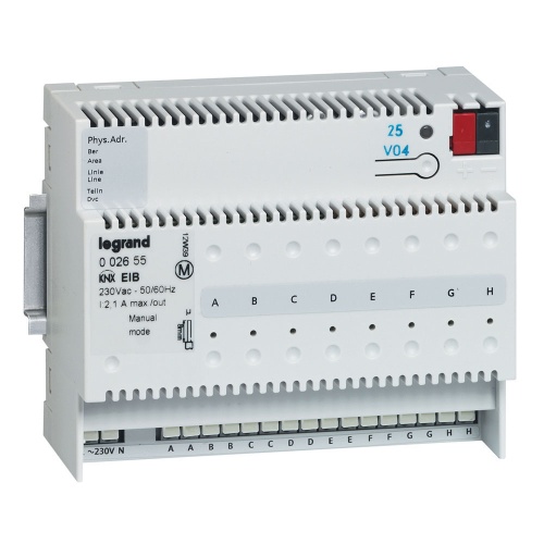 KNX. Интерфейс сухих контактов 8-канальный.DIN 6 модулей. | код 002655 | Legrand