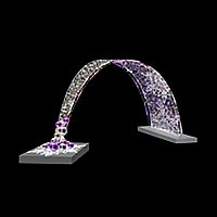 Декоративная арка Падающая снежинка 300 см | код 501-430 | NEON-NIGHT