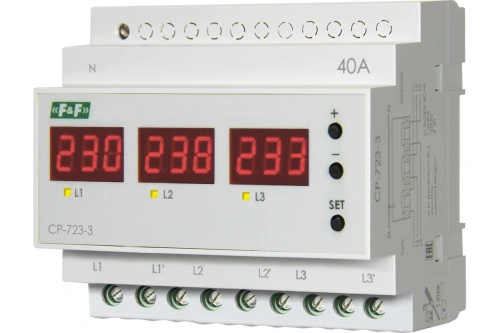 Реле контроля напряжения CP-723-3 | код EA04.009.022 | Евроавтоматика F&F Реле контроля напряжения CP-723-3 | код EA04.009.022 | Евроавтоматика F&F