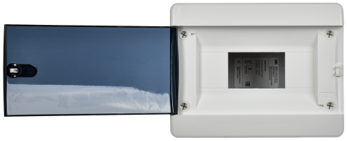 UNION Compact Корпус пластиковый ЩРВ-П-8 IP41 черная прозрачная дверь IEK | код UIC-KP12-V-08-41-K01 | IEK фото 4