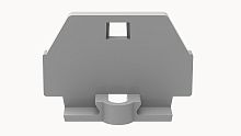 D-WS1.5-DB-01P-11-00Z(H) Заглушка торцевая (с проуш. крепл.), для клеммных блоков WS1.5-DB/WS1.5T-DB, серый пласт. | код 11060000088 | DEGSON