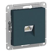 ATLASDESIGN РОЗЕТКА компьютерная RJ45, кат. 6A, механизм, ИЗУМРУД | код ATN000886 | SCHNEIDER ELECTRIC